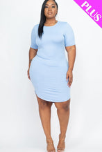 Load image into Gallery viewer, PLUS SIZE CURVED HEM DRESS

