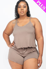 Load image into Gallery viewer, Plus Size Cami Top And Shorts Set
