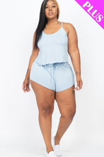 Load image into Gallery viewer, Plus Size Cami Top And Shorts Set
