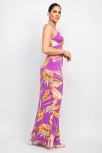 Load image into Gallery viewer, Scoop Tropical Print Maxi Dress
