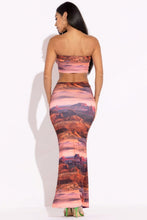 Load image into Gallery viewer, Printed Tube Top And Maxi Skirt
