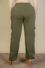 Load image into Gallery viewer, Plus Size Side Pocket Drawstring Waist Sweatpants

