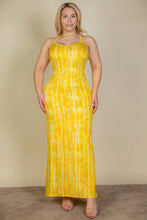 Load image into Gallery viewer, Plus Size Tie Dye Printed Cami Bodycon Maxi Dress
