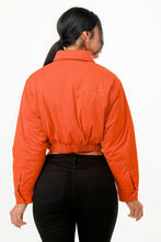 Load image into Gallery viewer, Shiny Puffer Bomber Jacket
