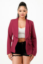 Load image into Gallery viewer, Double Breasted Blazer Jacket
