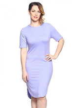 Load image into Gallery viewer, PLUS SIZE CURVED HEM DRESS
